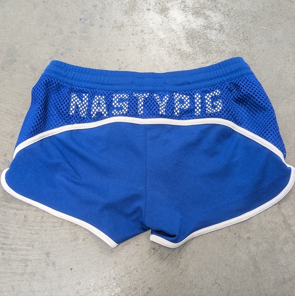 Nasty Pig Blue Athletic Shorts with White Trim, Medium - Picture 2 of 8